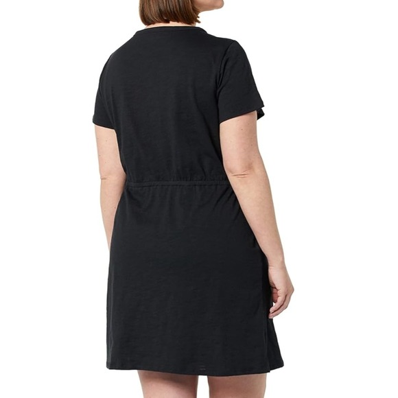 Amazon Essentials Womens Short Sleeve Elastic Waist T-Shirt Dress Black XS - Picture 3 of 9